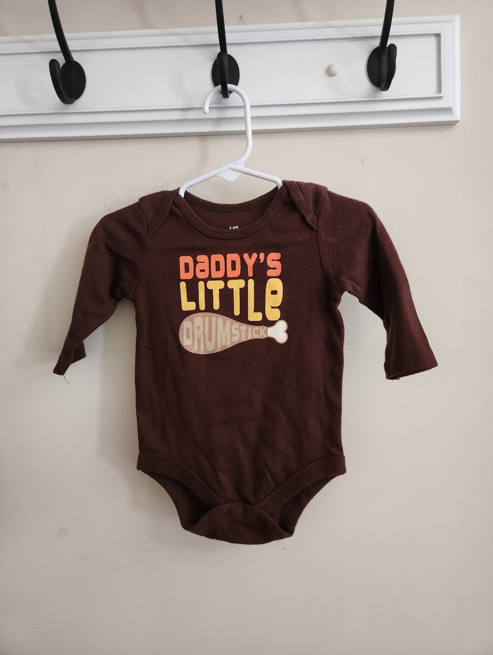 🎉 3-6m: Daddys Little Drumstick Onsie